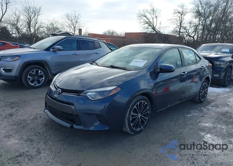2016 Toyota Corolla Le из США, поврежденный, VIN 5YFBURHE8GP486834